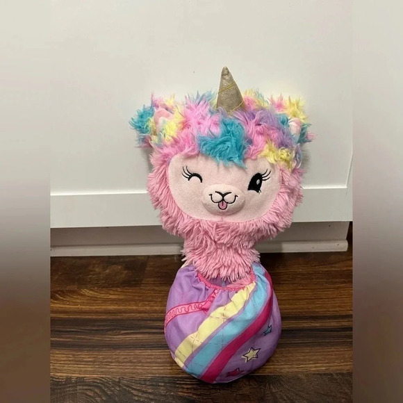 Pikmi Pops Pajama Llamas Plush Stuffed Animal Llamacorn Unicorn Pocket Girl Fun - Picture 4 of 8